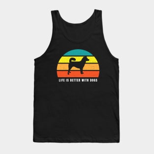 Life Is Better with Dogs T-shirt Tank Top